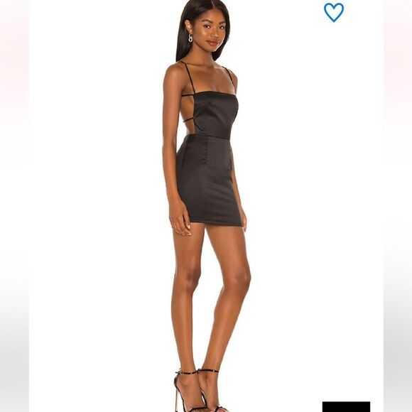 NWT superdown sienna strappy back mini dress Revolve Black Small - Picture 13 of 15